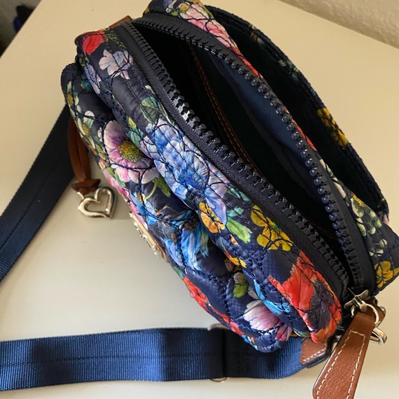 Brighton Floral Crossbody Bag - Navy and Multicolor - Picture 8 of 12